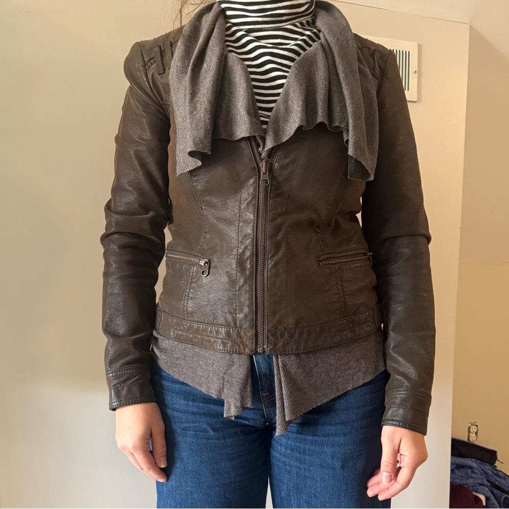 Vegan Leather Anthro Jacket